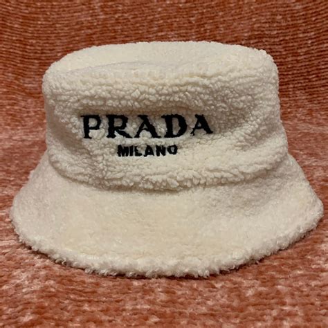 prada bucket hat depop|Prada bucket.